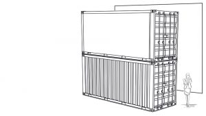 Motainer Mediacontainer mit Untercontainer